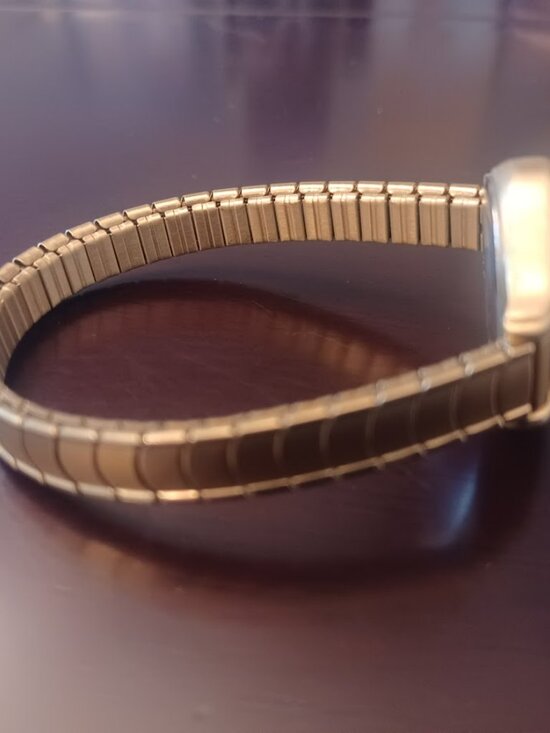 Vintage TIMEX CARRIAGE INDIGLO Gold Tone Watch - WORKS! main image 7